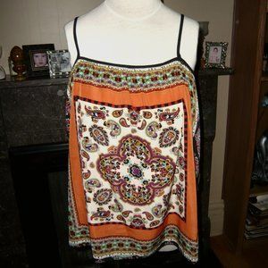 Karen Zambos Scarf Tank Top